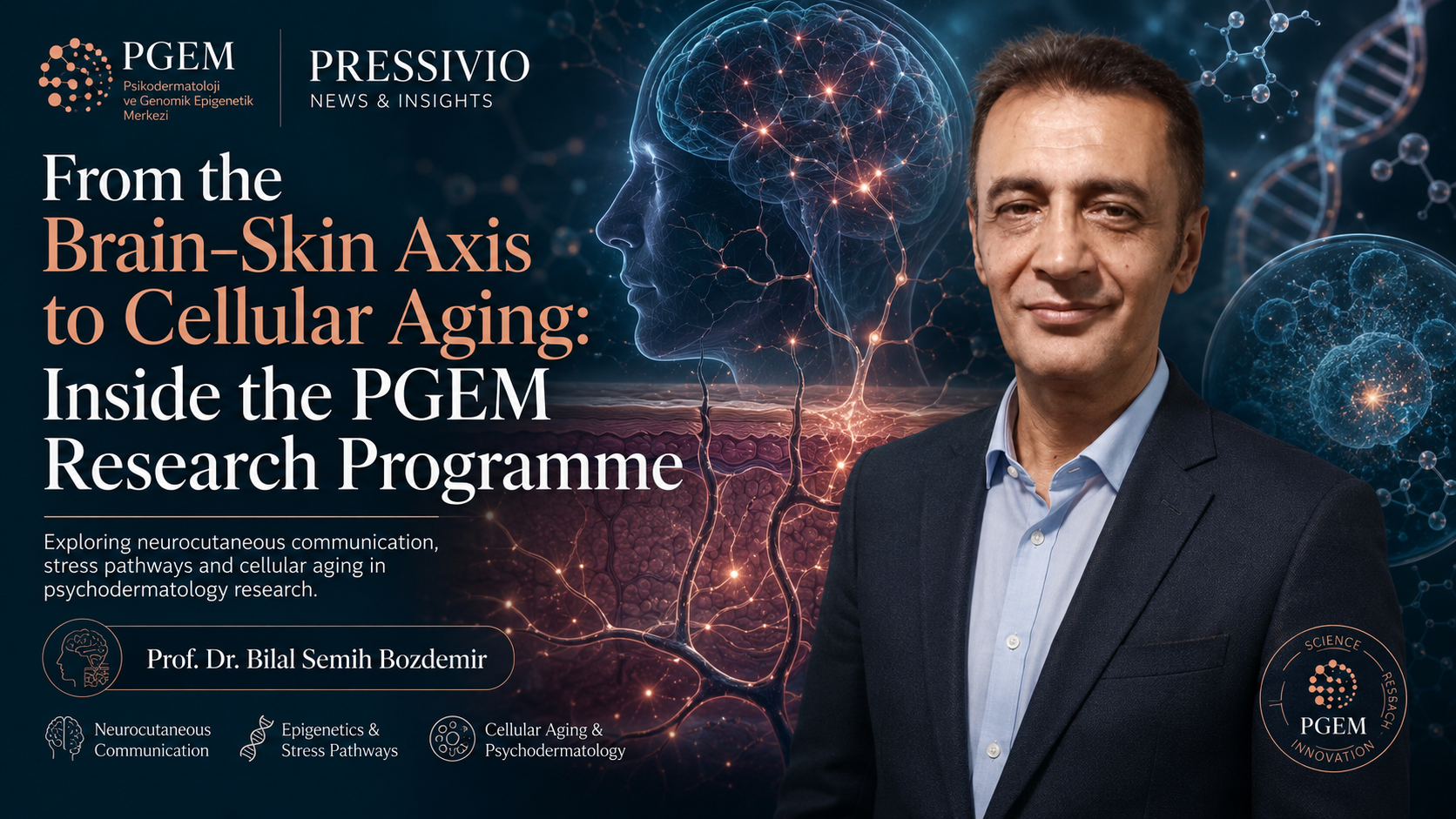 Prof. Dr. Bilal Semih Bozdemir Introduces the PGEM Research Series on Skin, Stress and Epigenetics