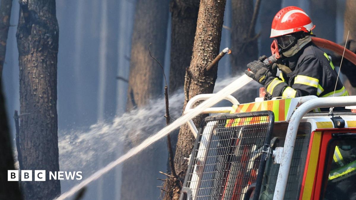 France fire crews face searing heat in battle to contain flames