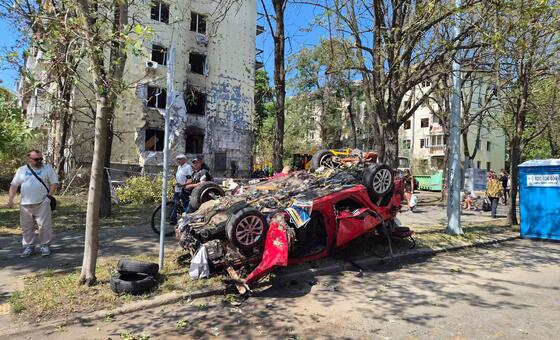 ‘A clear violation’: Guterres deplores deadliest attack on Kyiv this year