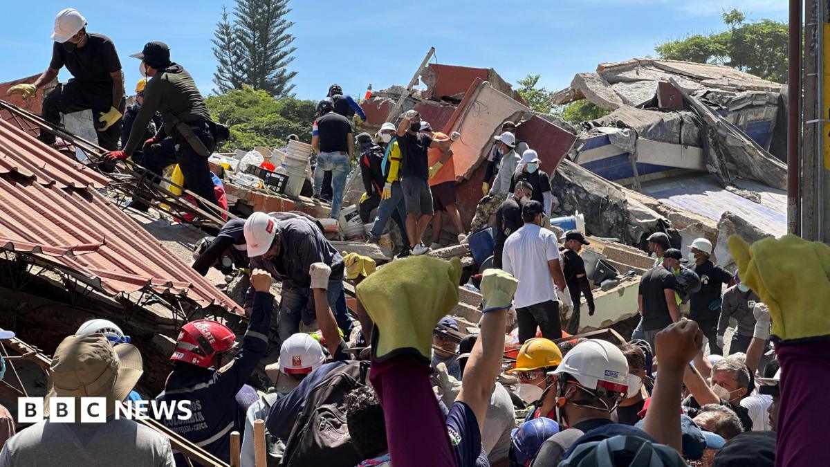 Brother of man trapped under rubble in Colombian quake clings on to hope