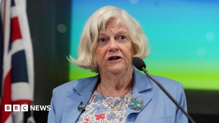 Ann Widdecombe’s loved ones gather for her funeral