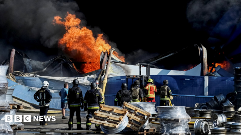 At least 27 dead and hundreds evacuated after strike on Kyiv warehouse