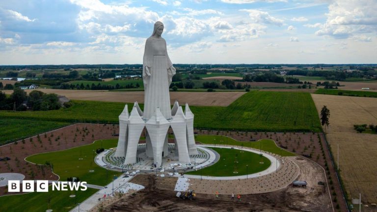 Europe’s tallest Virgin Mary statue unveiled in rural Poland