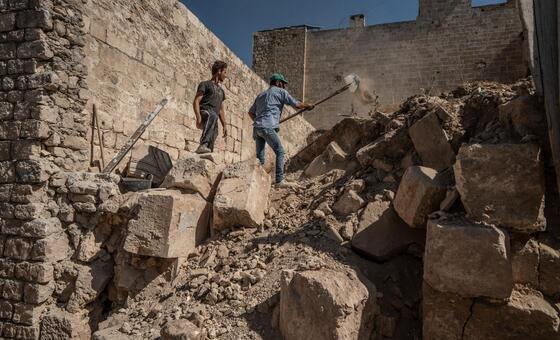 First Person: Syrians lead efforts to clear rubble and rebuild lives