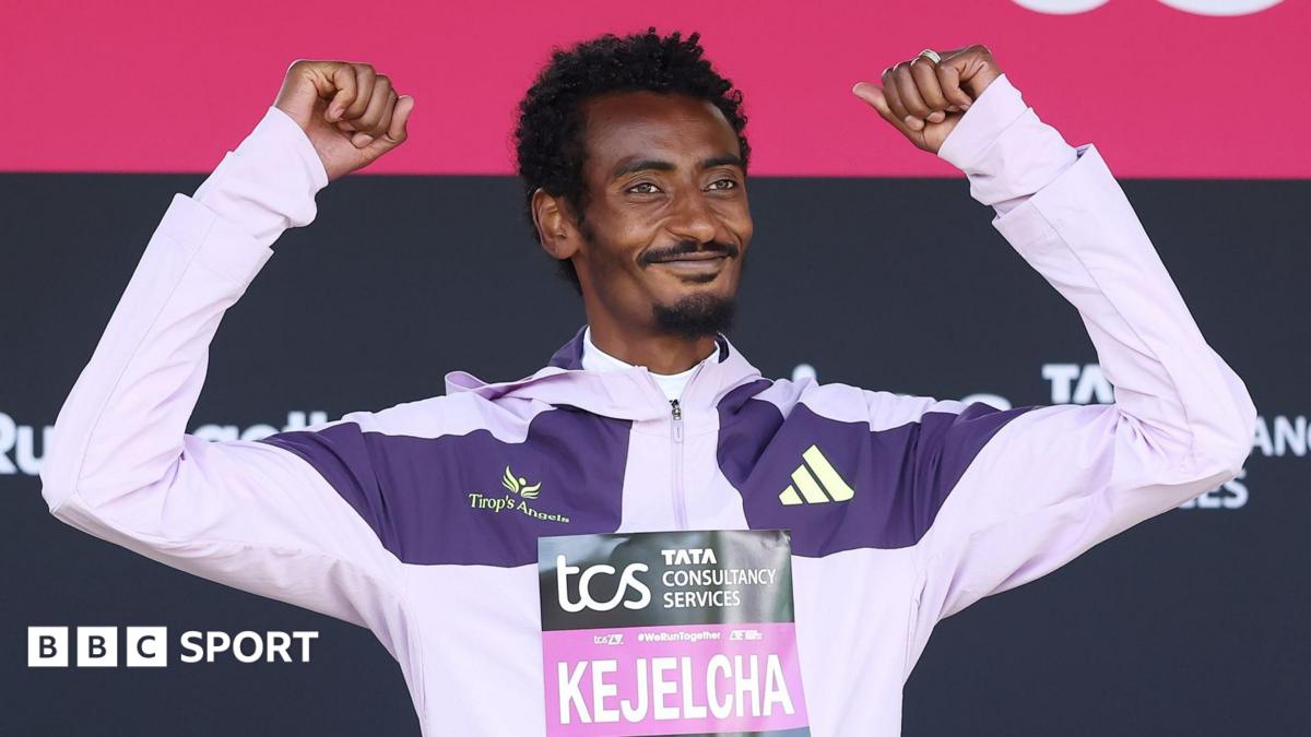 Kejelcha breaks men’s half marathon world record by 29 seconds