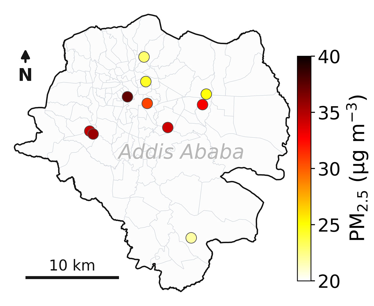 Mapping Air Pollution With MAIA Sensors in Addis Ababa