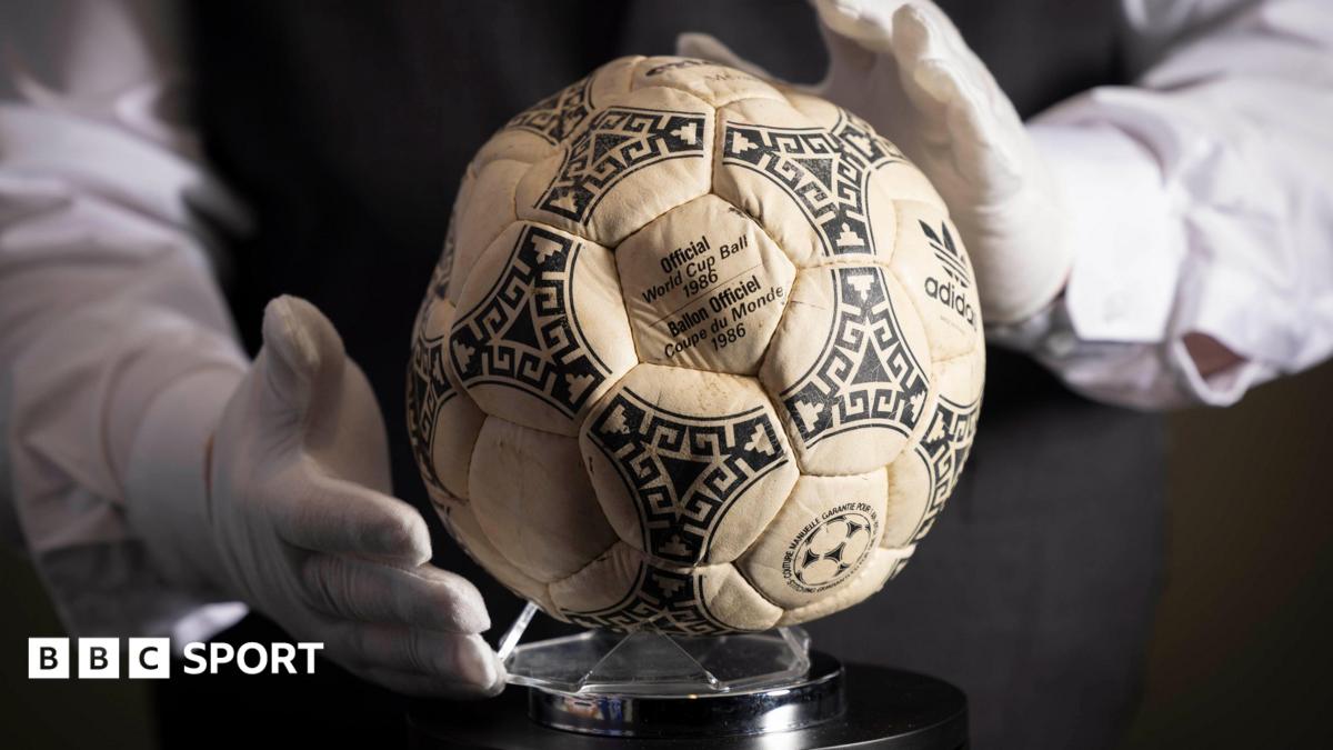 Maradona’s ‘Hand of God’ ball sells for £2.5m