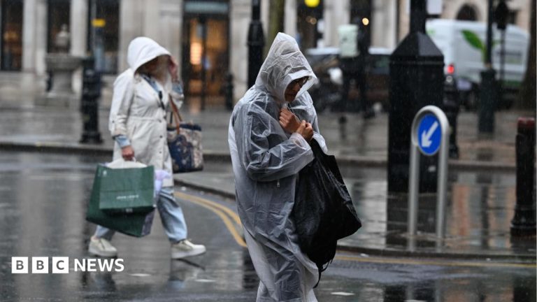 More downpours and thunderstorms are heading the UK’s way