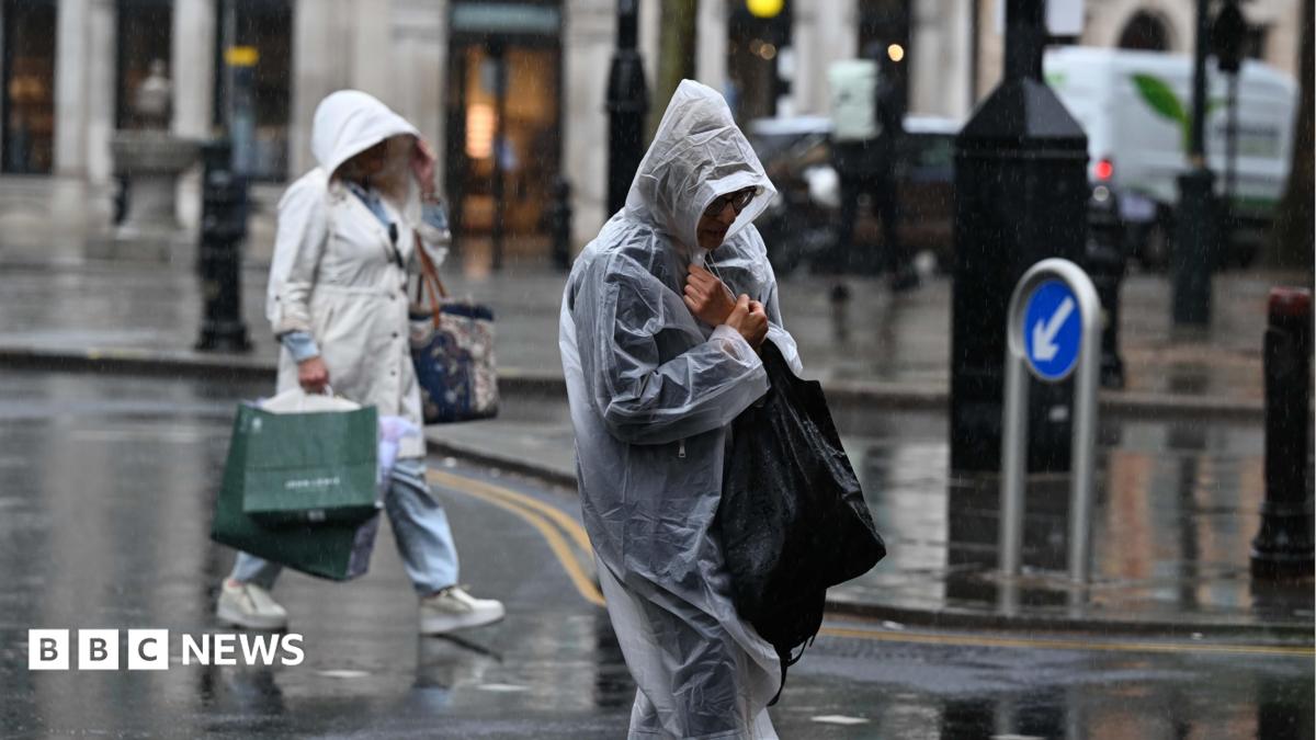 More downpours and thunderstorms are heading the UK’s way