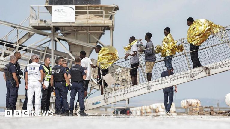 More than 170 migrants rescued after boat catches fire in Channel