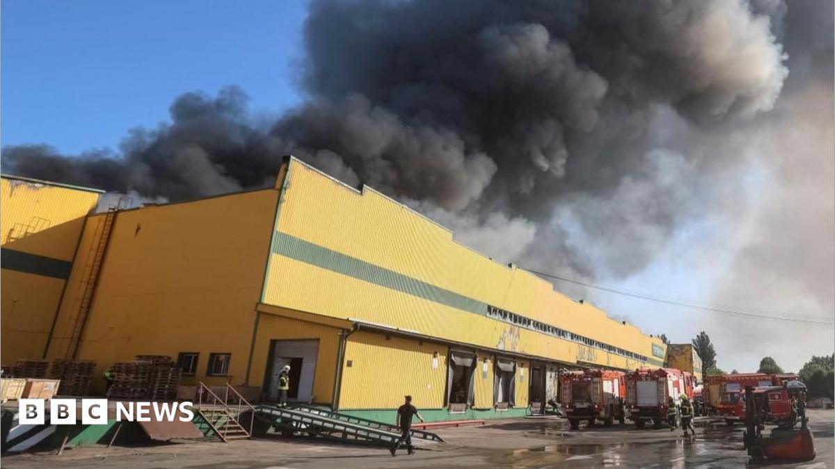 Nine killed in strikes on Kyiv, as Ukraine sinks Russian container ship
