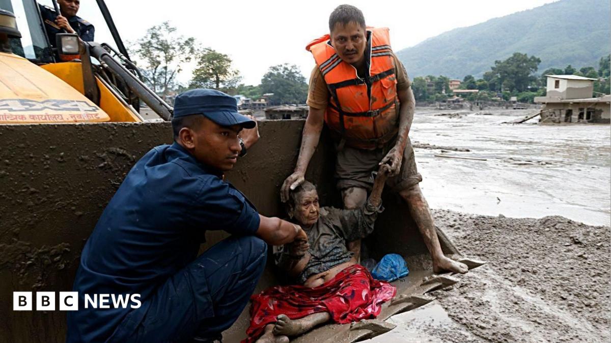 People pulled from mud in Nepal after deadly flash floods