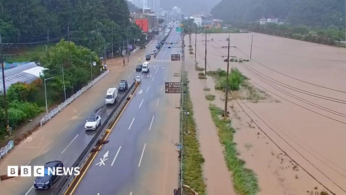 Record rains drench South Korean city as landslide kills one
