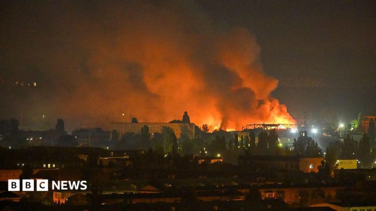 Russian ballistic missile strike on Kyiv kills two and injures others, officials say