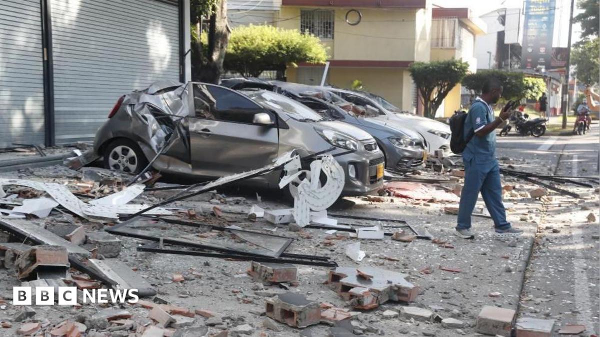 Strong earthquake causes significant damage and injuries in Colombia