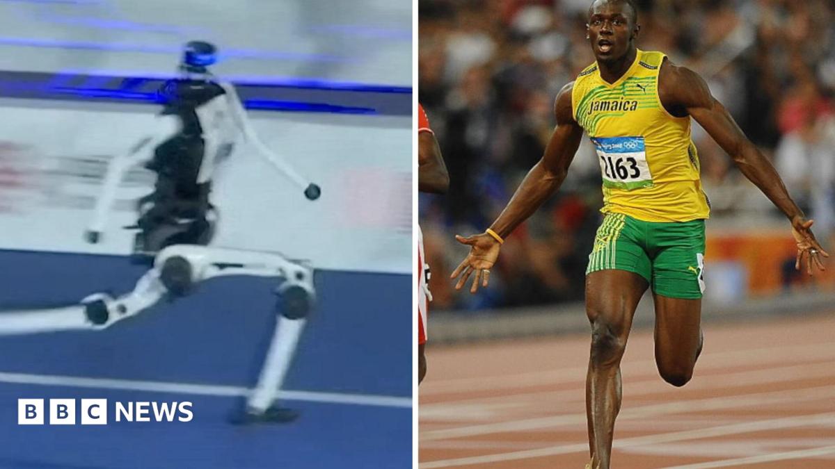 Watch: Moment humanoid robot beats Usain Bolt’s 100m record