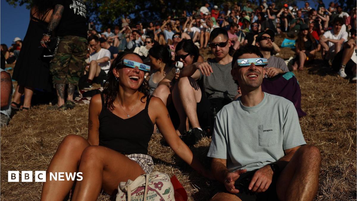 Watch: Solar eclipse seen over UK skies