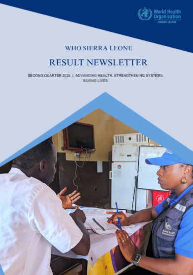 WHO Sierra Leone Second Quarter 2026 Results Newsletter