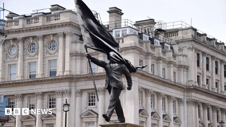 ‘All options’ considered for Banksy’s flag statue