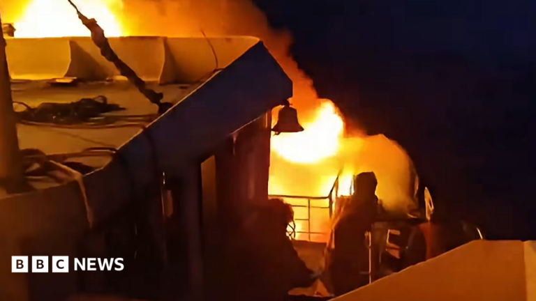 Five dead and 86 missing as ‘heartbreaking’ fire breaks out on Philippines ferry