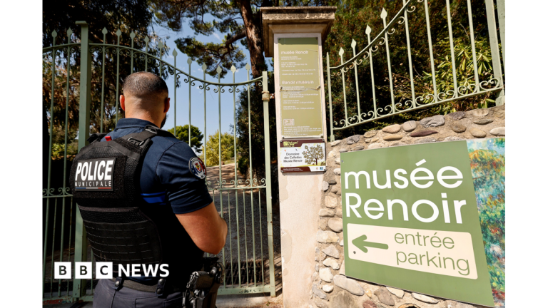 Four Renoir paintings worth millions stolen in French museum heist