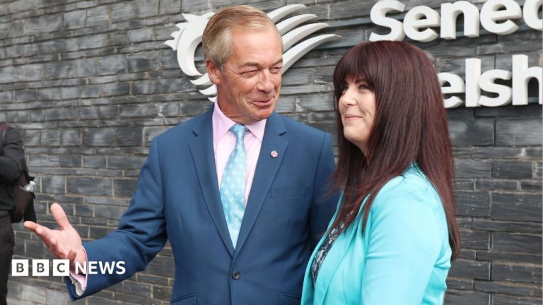 Helen Jenner announced by Nigel Farage as new leader of Reform in Wales