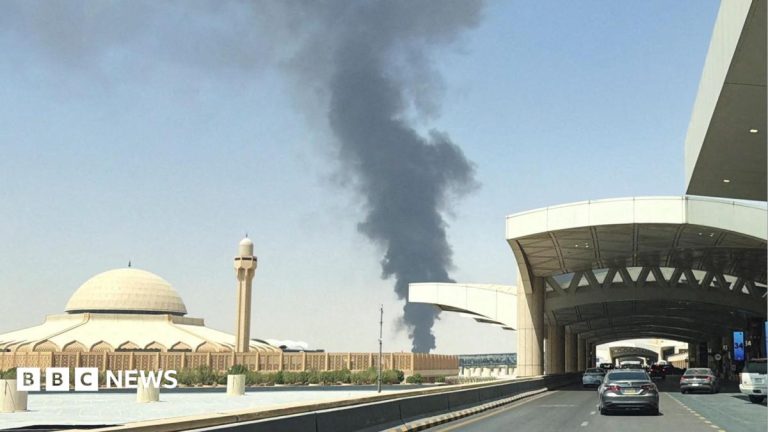Houthis claim attack on Saudi capital after smoke seen rising near Riyadh airport