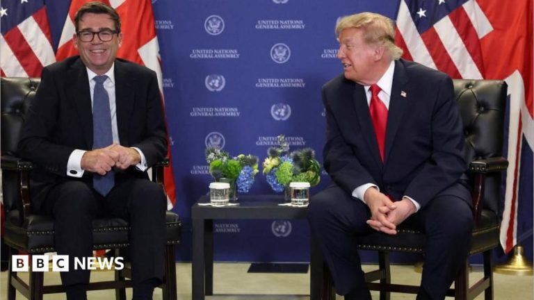 Trump says he can do business with Burnham but criticises ‘terrible’ Chagos deal