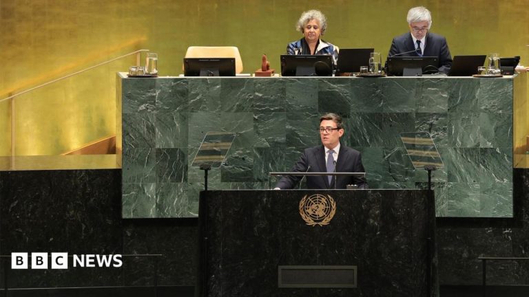 Watch: Key moments from Andy Burnham’s first UN speech