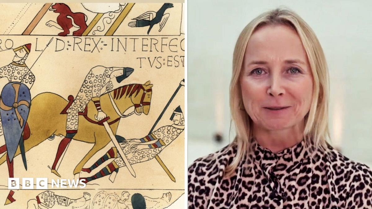 What famous scenes are in the epic Bayeux Tapestry?