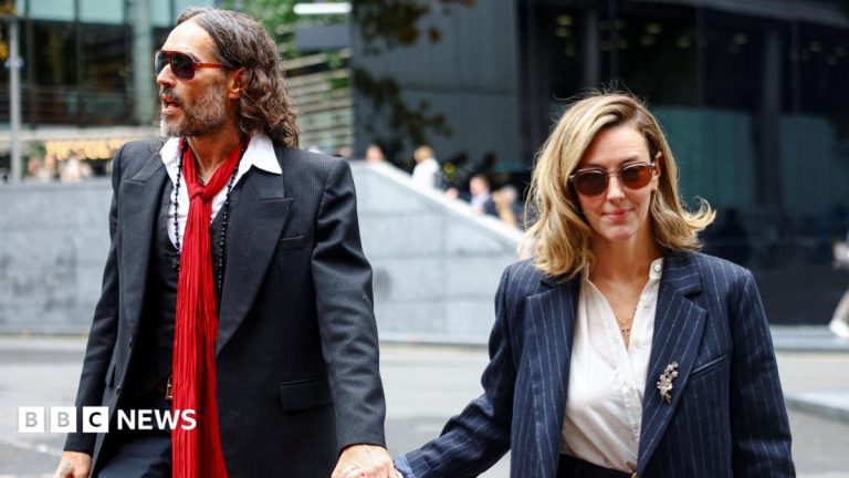 Russell Brand’s wife tells his rape trial he is ‘kind and a wonderful father’