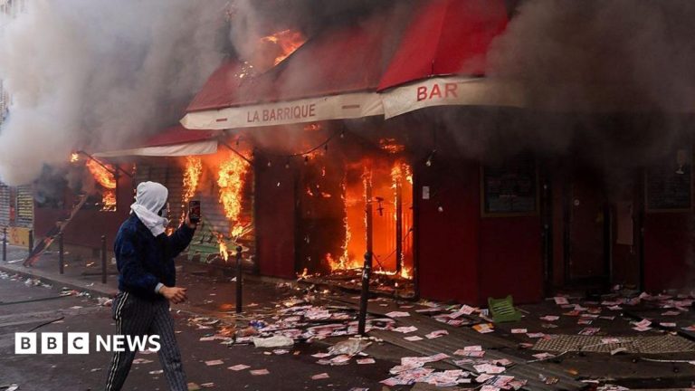 Violent clashes, looting and buildings ablaze in France as over 1,200 arrested after protests