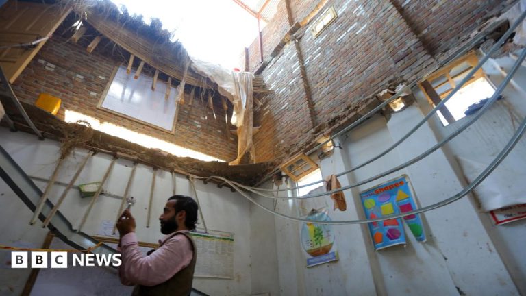 Watch: Pupils heard ‘cracking’ sound heard moments before Pakistan school roof collapse