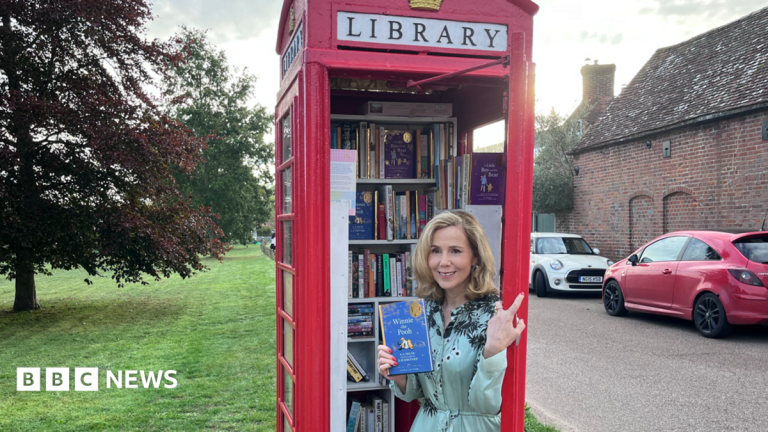 Winnie-the-Pooh books to fill phone box libraries